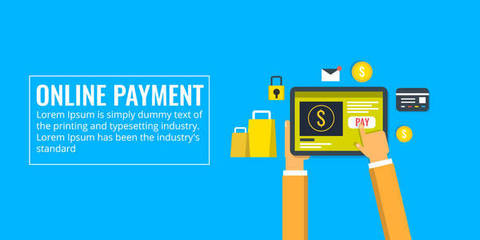 網上店鋪平面插圖